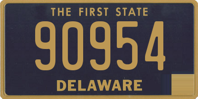DE license plate 90954