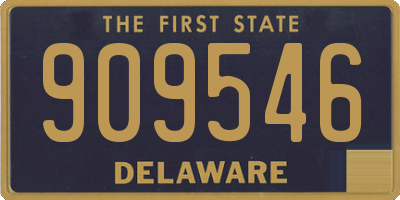 DE license plate 909546