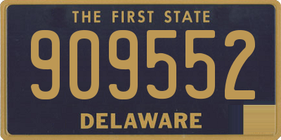 DE license plate 909552