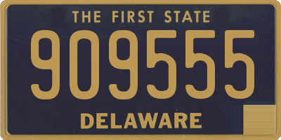 DE license plate 909555
