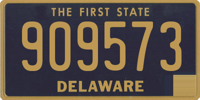 DE license plate 909573