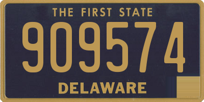 DE license plate 909574