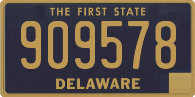 DE license plate 909578