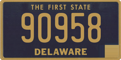 DE license plate 90958