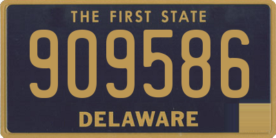 DE license plate 909586