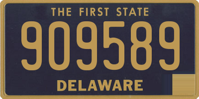 DE license plate 909589