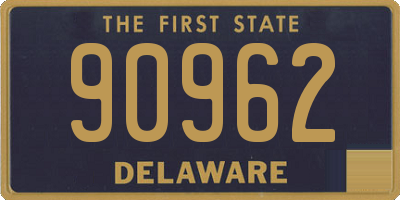 DE license plate 90962