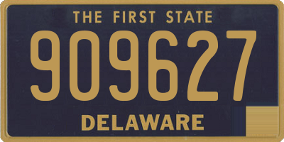 DE license plate 909627