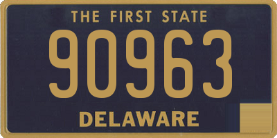 DE license plate 90963