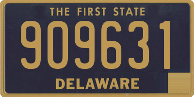 DE license plate 909631