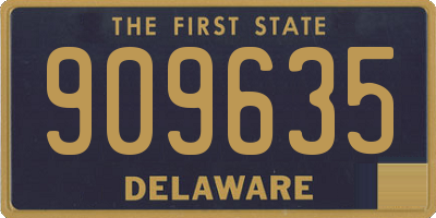 DE license plate 909635