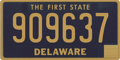 DE license plate 909637