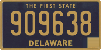 DE license plate 909638