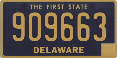 DE license plate 909663