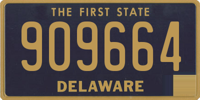 DE license plate 909664