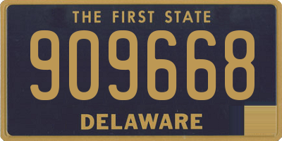 DE license plate 909668