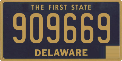 DE license plate 909669