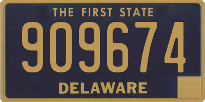 DE license plate 909674