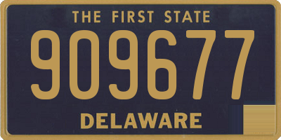 DE license plate 909677