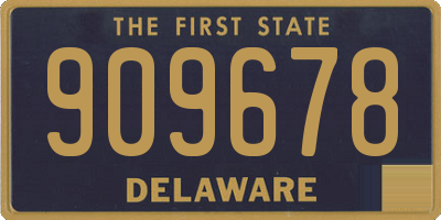 DE license plate 909678