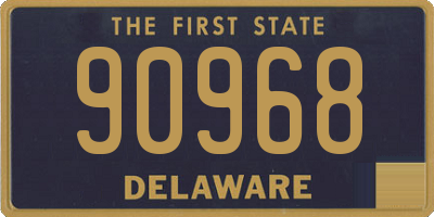 DE license plate 90968