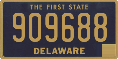 DE license plate 909688