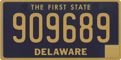 DE license plate 909689