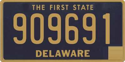 DE license plate 909691