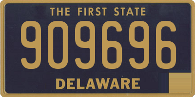 DE license plate 909696