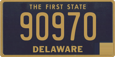 DE license plate 90970