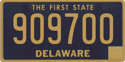 DE license plate 909700