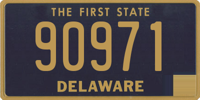 DE license plate 90971