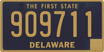 DE license plate 909711