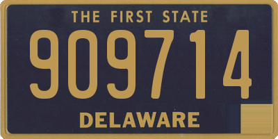 DE license plate 909714