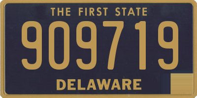 DE license plate 909719