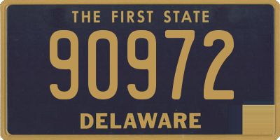 DE license plate 90972