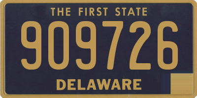 DE license plate 909726