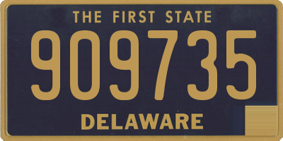 DE license plate 909735