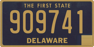 DE license plate 909741
