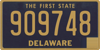 DE license plate 909748