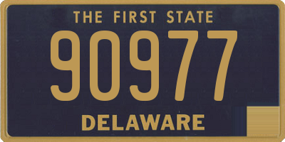 DE license plate 90977