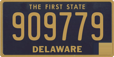 DE license plate 909779