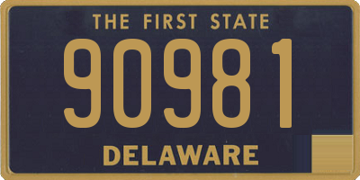 DE license plate 90981