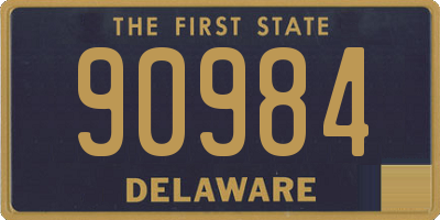 DE license plate 90984
