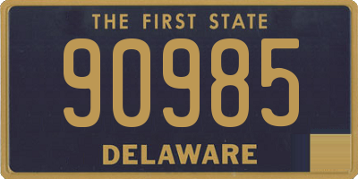 DE license plate 90985