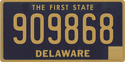 DE license plate 909868