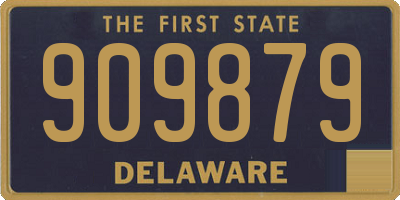 DE license plate 909879