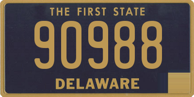 DE license plate 90988