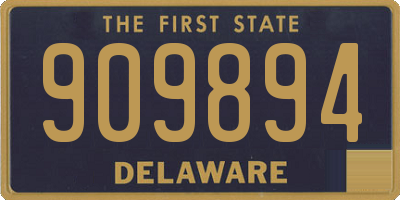 DE license plate 909894