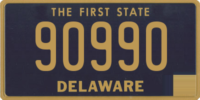 DE license plate 90990